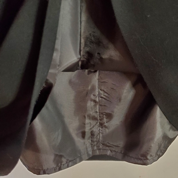 Comma womens skirt 8 black lined aline knee length layer zipper - Picture 3 of 5